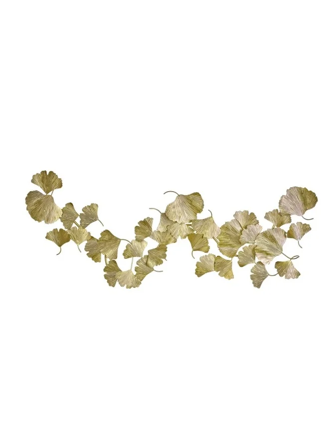 DANUBE HOME SS24 Stolpa Metal Wall Accent Sculpture Decor for Living Room Garden Bedroom Office Home Wall Housewarming Party DÃ©cor Gold 120x48x3cm  (LJ104-135-003)