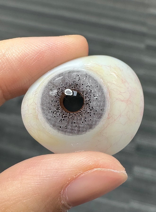 FreshLady Colored Contact Lenses Ocean Gray 14.20mm Yearly Disposable for Daily Wear - Image 2