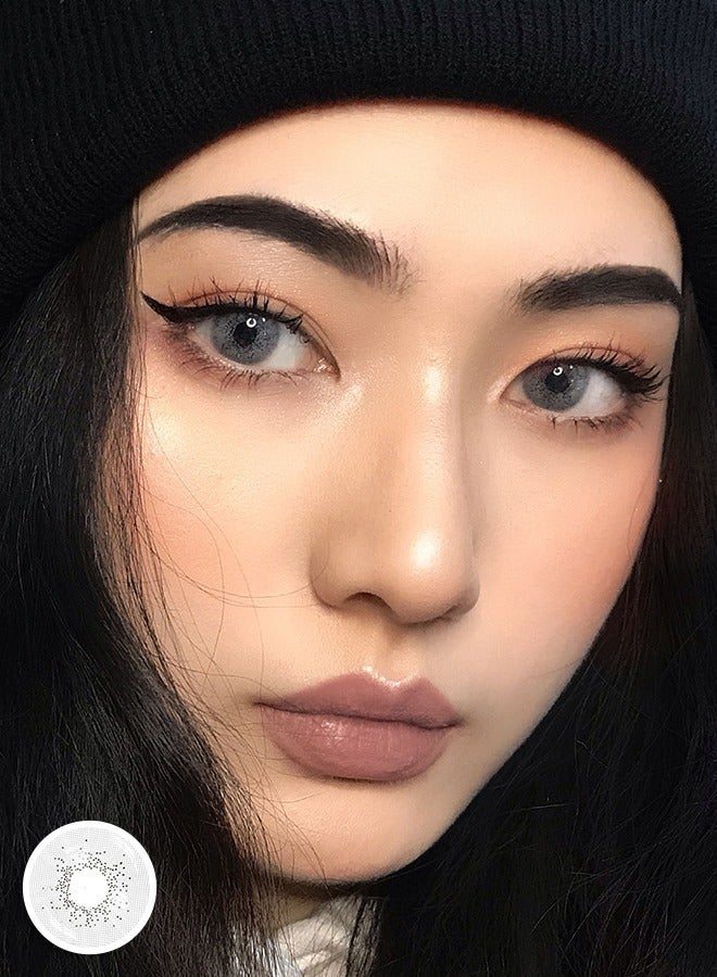 FreshLady Colored Contact Lenses Ocean Gray 14.20mm Yearly Disposable for Daily Wear - Image 3
