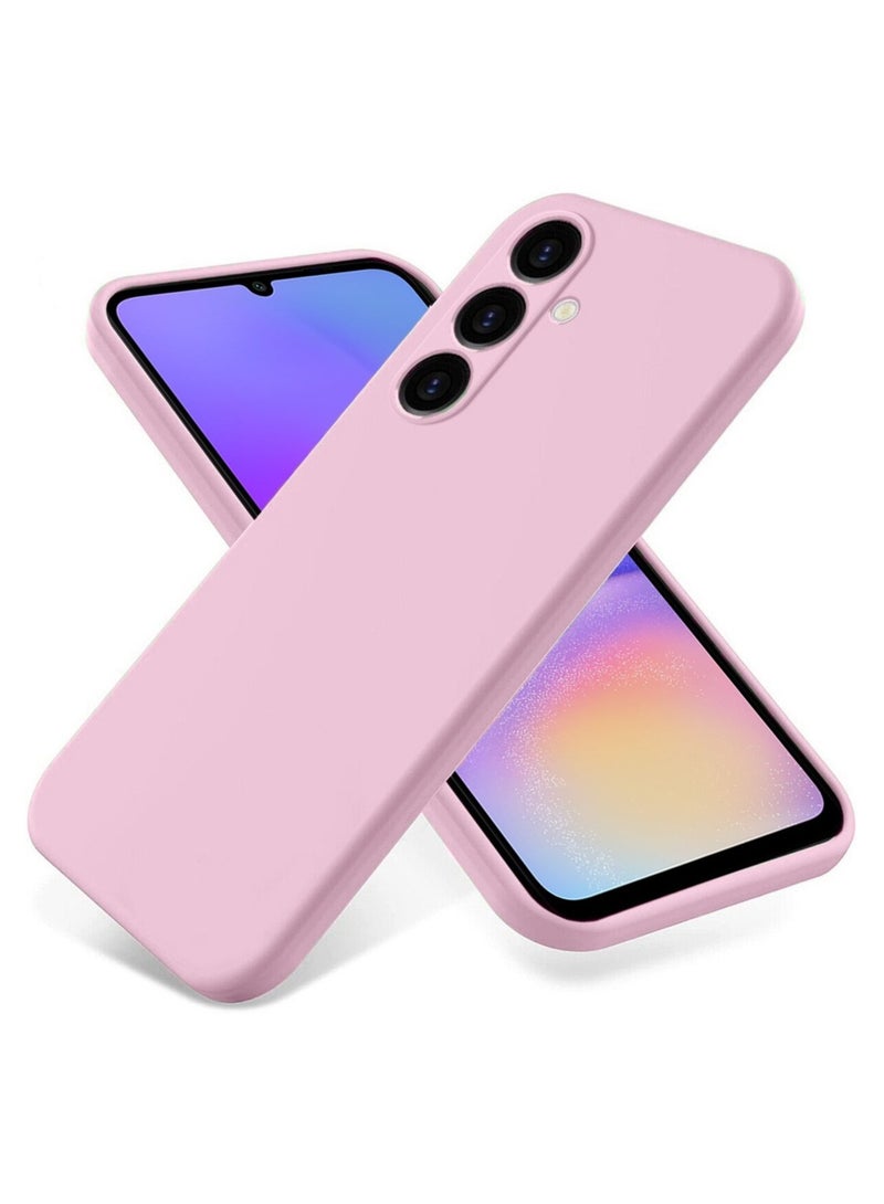 Techie Stylish TPU Silicone Back Cover Case for Samsung Galaxy A05s – Slim Fit Design, Smooth and Soft – Baby Pink - Image 1