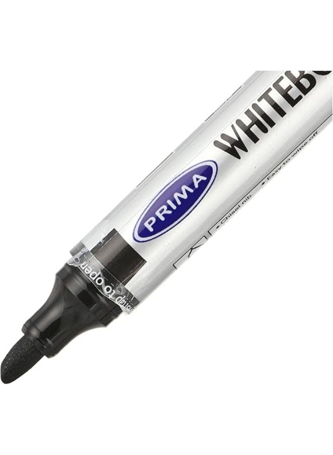 بريما علبة بريما من 12 قلمًا لرسم السبورة البيضاء - أسود - Image 2
