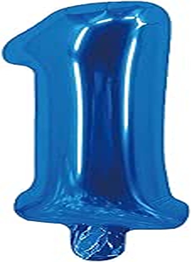 Party Time 1 Number Foil Ballon, Blue