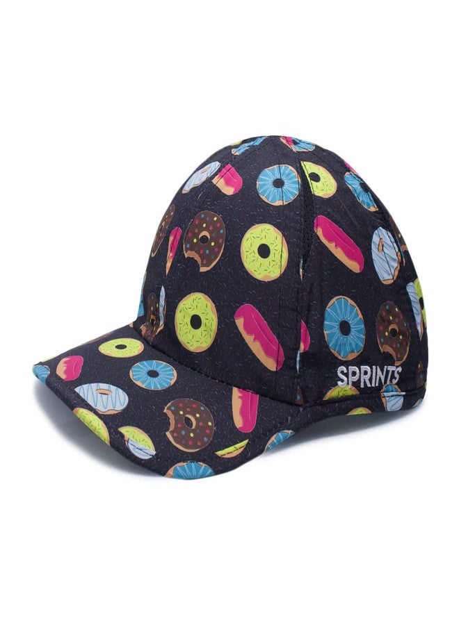 Sprints Donuts Race Day Performance Running Cap | The Lightweight, Quick Dry, Sport Hat Black, One Size - Image 1
