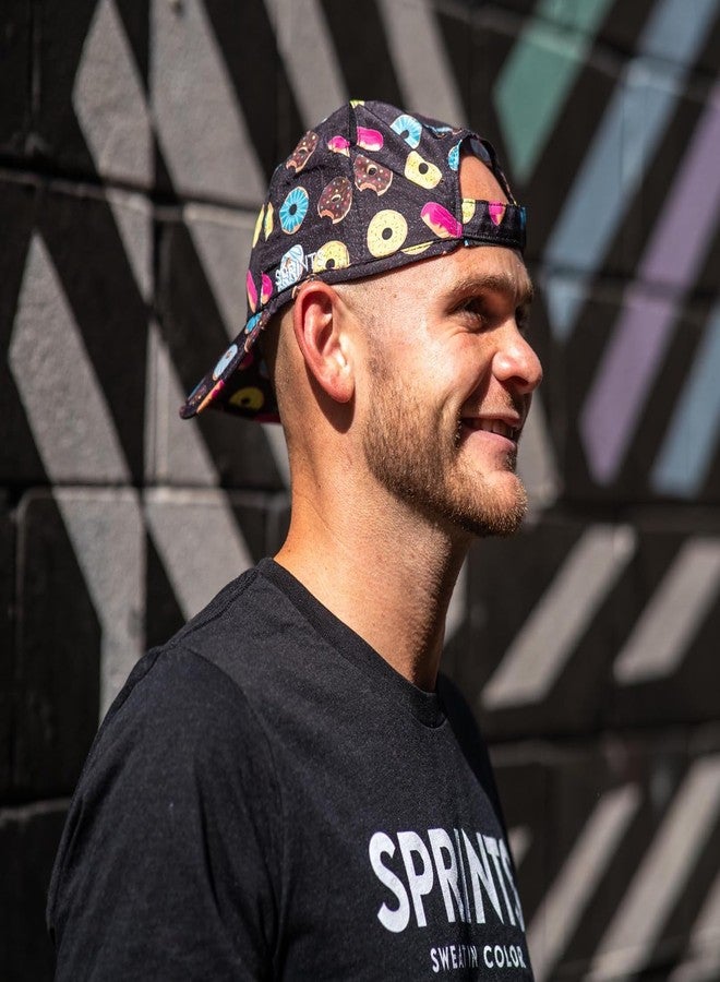 Sprints Donuts Race Day Performance Running Cap | The Lightweight, Quick Dry, Sport Hat Black, One Size - Image 2