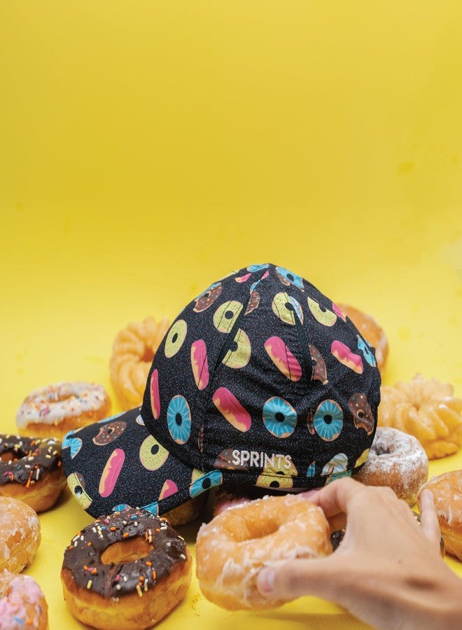 Sprints Donuts Race Day Performance Running Cap | The Lightweight, Quick Dry, Sport Hat Black, One Size - Image 3