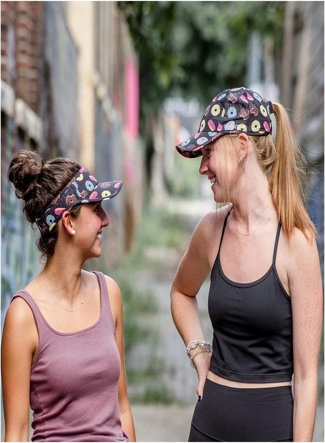 Sprints Donuts Race Day Performance Running Cap | The Lightweight, Quick Dry, Sport Hat Black, One Size - Image 5