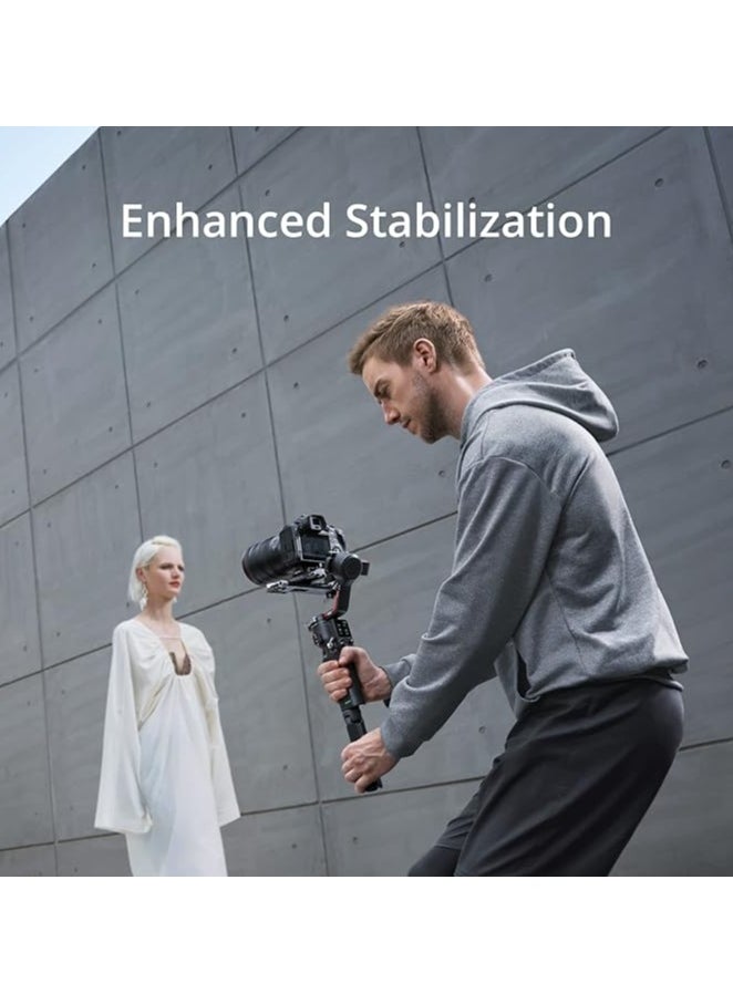dji DJI RS 3 Combo - 3-Axis Gimbal Stabilizer for DSLR and Mirrorless Camera, Automated Axis Locks, 1.8" OLED Touchscreen, RS Stabilization Algorithm, black, UAE Version with Official Warranty Support  - Image 4
