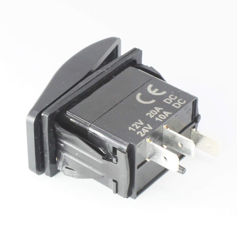 X-Haibei Marine 2 Position Rocker Switch On Off 12V 24V SPST Waterproof with Blue LED Light - Image 4
