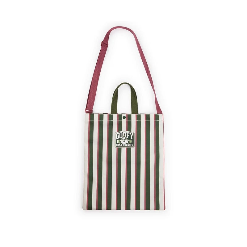 Disney Limited-Time Discount: Disney Official Goofy Shopping Bag Striped Preppy Handbag Canvas Gift - Image 1