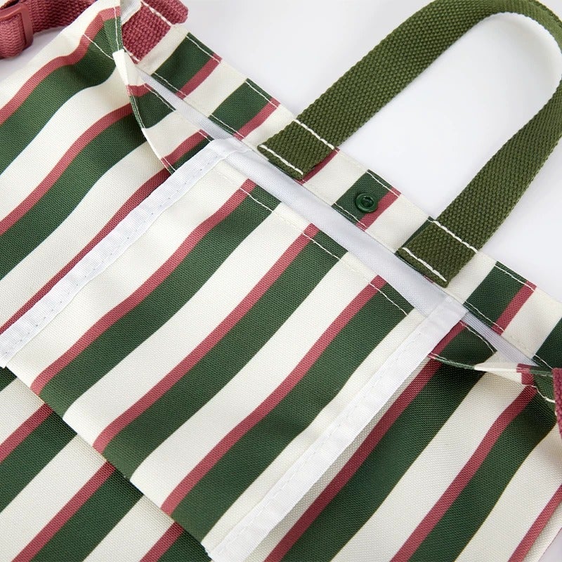 Disney Limited-Time Discount: Disney Official Goofy Shopping Bag Striped Preppy Handbag Canvas Gift - Image 5