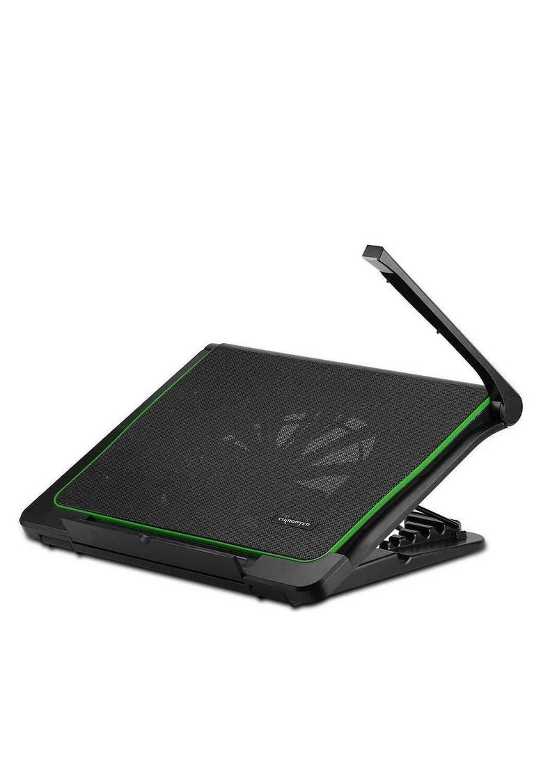 CHIROPTER K-8288F CERBERUS Series Laptop Cooling Pad with LED Table Lamp 