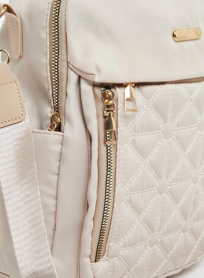 ستايلي حقيبة ظهر نسائية مبطنة بيج من ستايلي