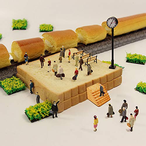 Evemodel P8712 40pcs All Standing Pose Figures Assorted HO Scale Person Model Train Street People Desktop Decoration - Image 4