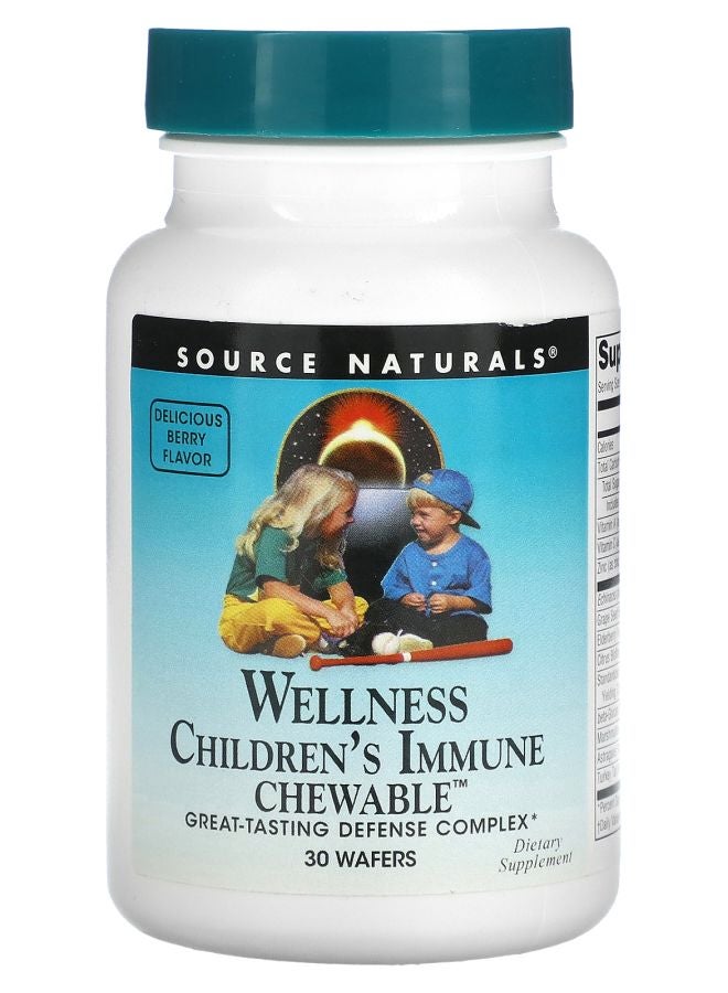 Wellness Children's Immune Chewable Delicious Berry 30 Wafers