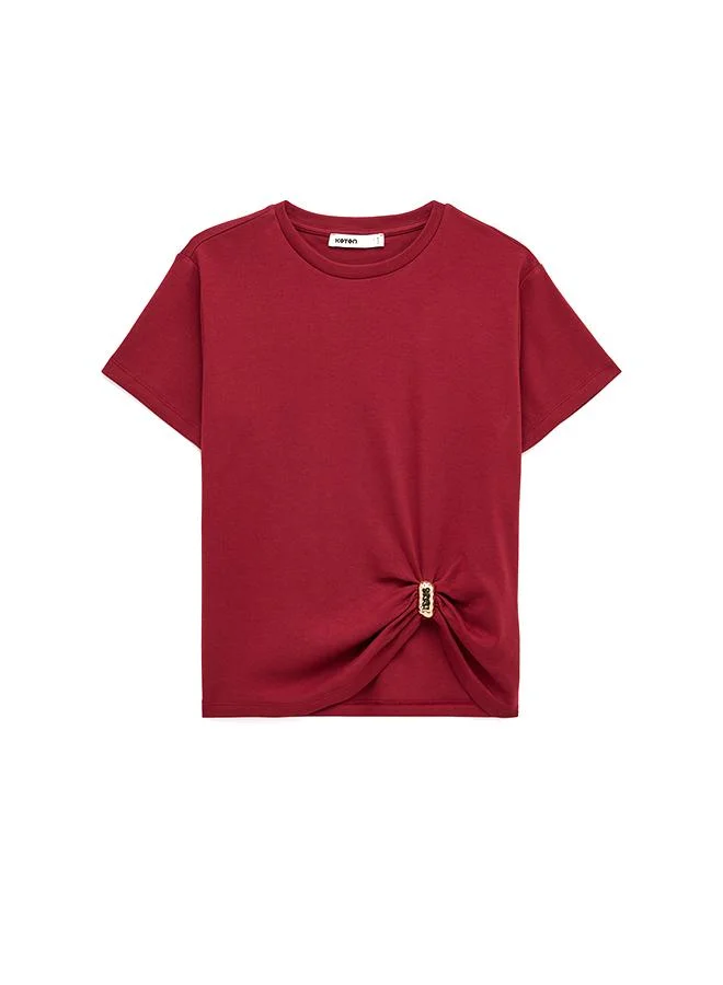 Koton  Crew Neck T-Shirt for Women | Best Price UAE