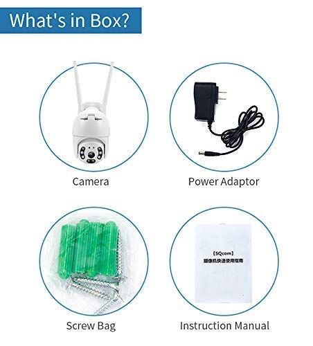 smars® 1080P PTZ IP Camera WiFi Outdoor Speed Dome Wireless WiFi Security Camera Pan Tilt Auto Focus IP66 Weatherproof Network CCTV Surveillance with 8 IR Light - Image 4