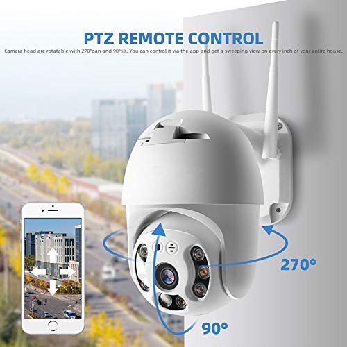 smars® 1080P PTZ IP Camera WiFi Outdoor Speed Dome Wireless WiFi Security Camera Pan Tilt Auto Focus IP66 Weatherproof Network CCTV Surveillance with 8 IR Light - Image 2