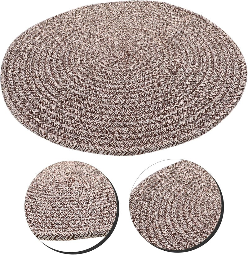 [Great bargain] ABOOFAN Round Tatami Cushion Woven Floor Pillow Soft Handmade Mat for Sitting Vintage Design Suitable for Living Room Bedroom and Meditation Multi-color available build Combine quality & fair price Spec upgraded improved quality Changing environment compatible Single & bulk storage compatible Dense material End season clearance Carefully selected solid material KSA standard compatible design Local trackable shipment Upgraded classic design Multi-purpose fine material Regulated warehouse storage Mountain region eligible ship Flat working surface Resist frequent use Occasional & permanent usable General purpose design Intra-city fast distribution Sand resistant Stackable design KSA exclusive discount Fast delivery across KSA Light & sturdy - Image 3