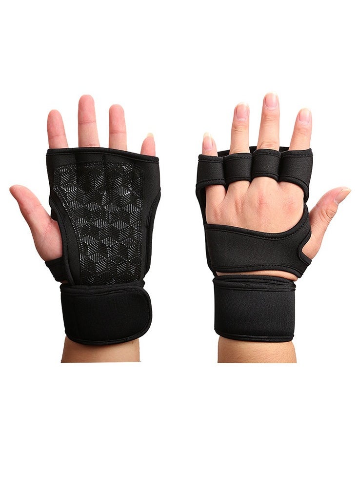 Captaintech 2-Pack Weightlifting Wrist Gloves – Breathable & Padded for Gym Training, Lifting  - Image 1