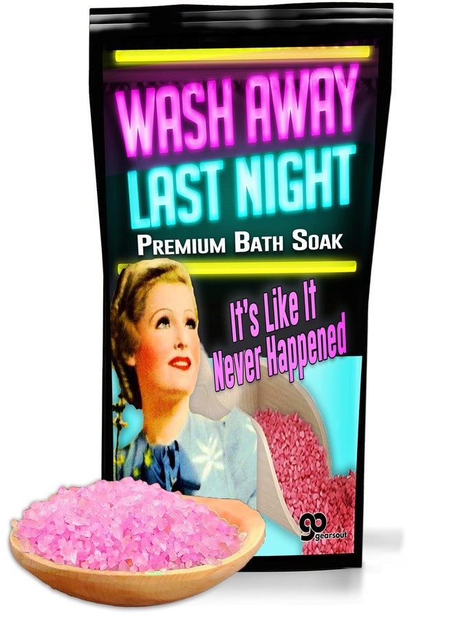 Gears Out Pink Bath Salt Luxury Bath Soak - Wash Away Last Night - Funny Girlfriend Gifts for Best Friends - Mediterranean Sea Salts - Ladies Night Gifts - Bachelorette Party Favors - Image 1