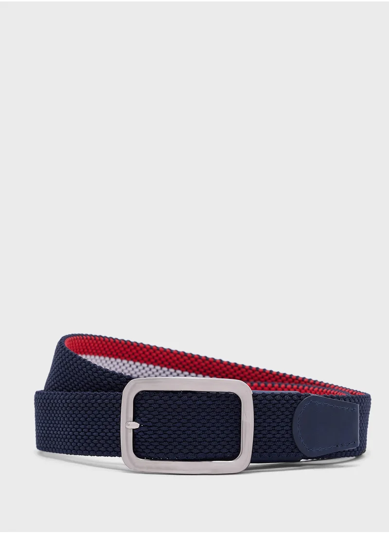 سفنتي فايف Casual Stripes Webbing Belt