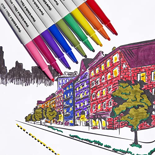 Paper Mate Flair Pens Felt Tip Pens Bold Tip (1.2 mm) Assorted Colors 16 Count - Image 2