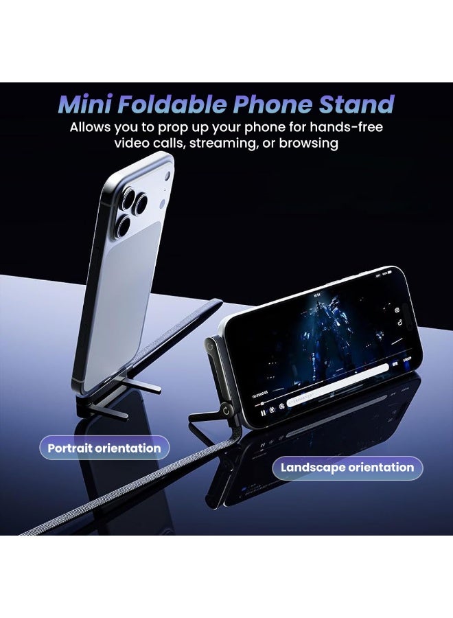 Verilux® PD 240W Type C Cable Fast Charging with Stand, 6.6Ft Nylon C Type Charger Cable with 480MBPS Data Transfer, C Type Cable Right Angle for iPhone 17/17 Pro/17 Por Max/16/15, Galaxy S25/S24 - Image 3
