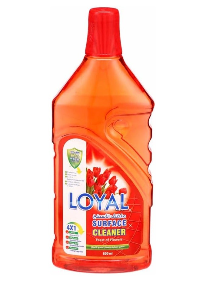 لويال سائل منظف الأسطح لويال، عيد الزهور، أحمر، 800 مل - Image 1