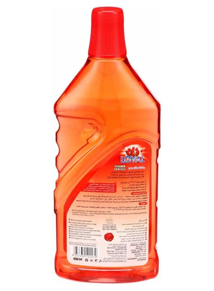 لويال سائل منظف الأسطح لويال، عيد الزهور، أحمر، 800 مل - Image 2