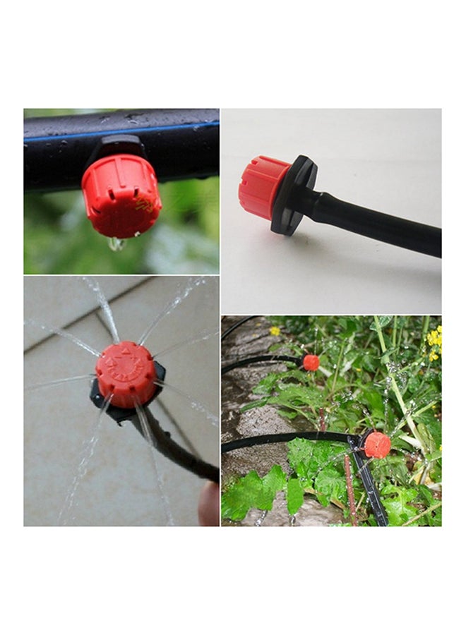 Palaplast 100-Piece Misting Micro Flow Dripper Drip Head Red/Black - Image 4