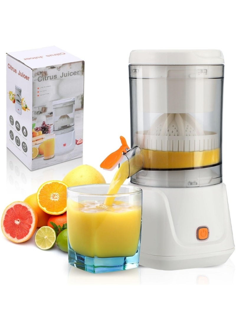 Portable Electric Citrus Juicer 45W, USB Rechargeable, One-Button Operation, Cordless, Pulp Separation, Hands-Free - Image 1