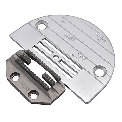 CKPSMS brand -#20160LGW+149159 1SET SUITABLE FOR MEDIUM MATERIALS FEED DOG & NEEDLE PLATE Compatible with/Replacement for SINGER BRAND JUKI BRAND BROTHER BRAND SINGLE NEEDLE INDUSTRIAL SEWING MACHINES - Image 2