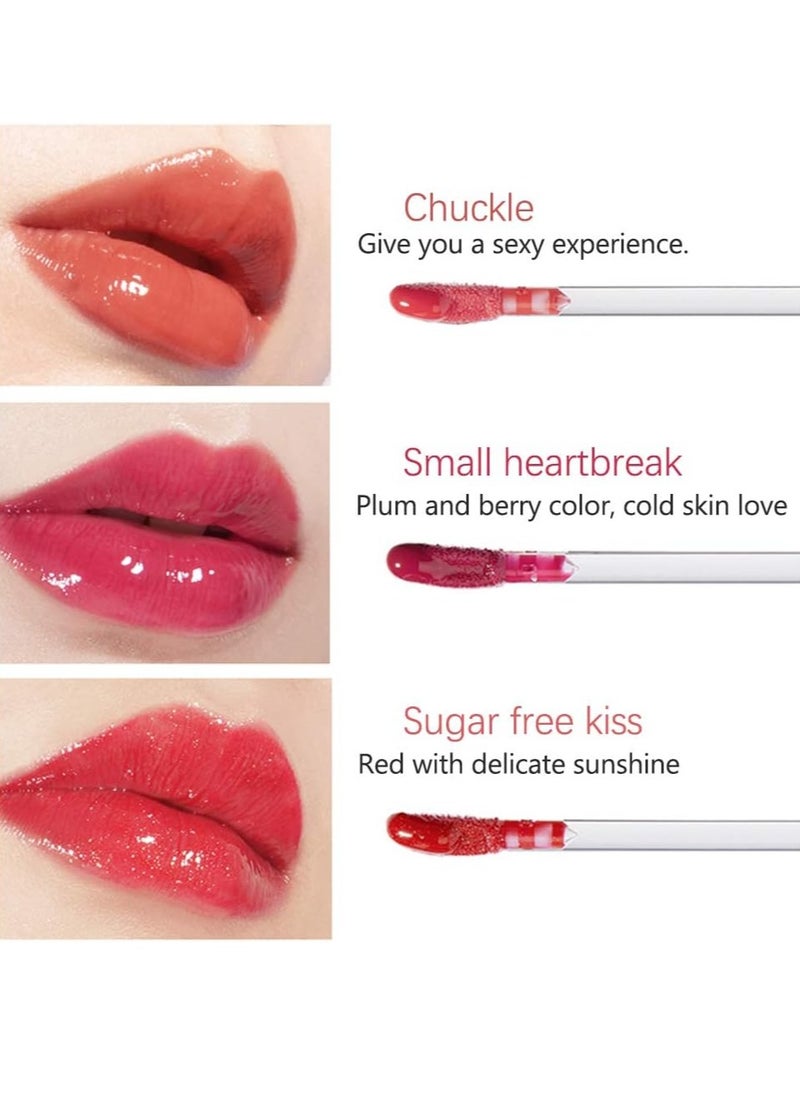 TEAYASON - 10Pcs Lip Gloss Set Natural Fruits Flavored Lip Gloss Moisturizing Hydrating Lip Glow Oil Lip Gloss Kit High Shine Lip Plumping Glass Finish Matte Liquid Lipstick for Women - Image 1