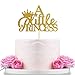 WeBenison A Little Princess with Crown Cake Topper Gold Glitter Baby Birthday Party Baby Shower Gender Reveal Party Decoration - Image 3