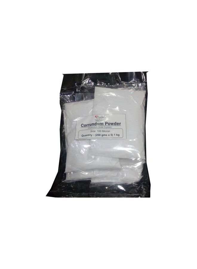 Kostech بلورات أكسيد الألمنيوم بلورات ميكرو ديرم 100 حبيبة بيضاء نقية - Image 1