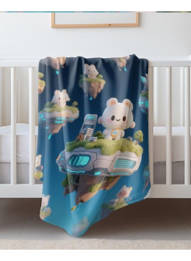 general Flannel thin blanket (warm and comfortable, suitable for sleep, gaming, dust removal and sandproof) 150cm*200cm - 576 - Image 1