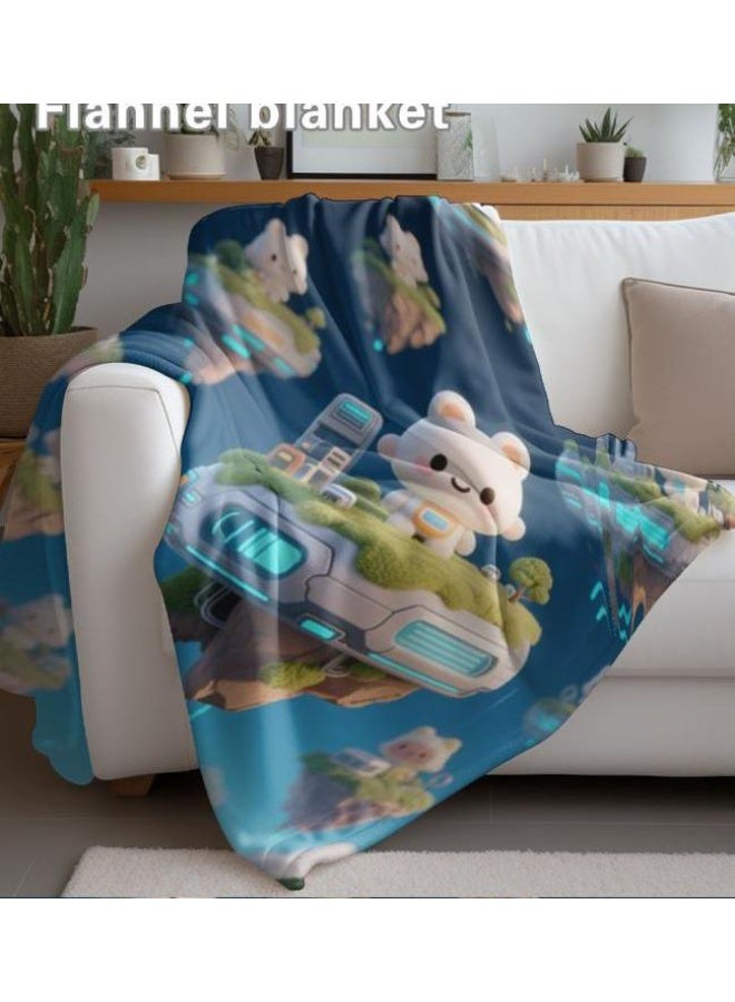 general Flannel thin blanket (warm and comfortable, suitable for sleep, gaming, dust removal and sandproof) 150cm*200cm - 576 - Image 4