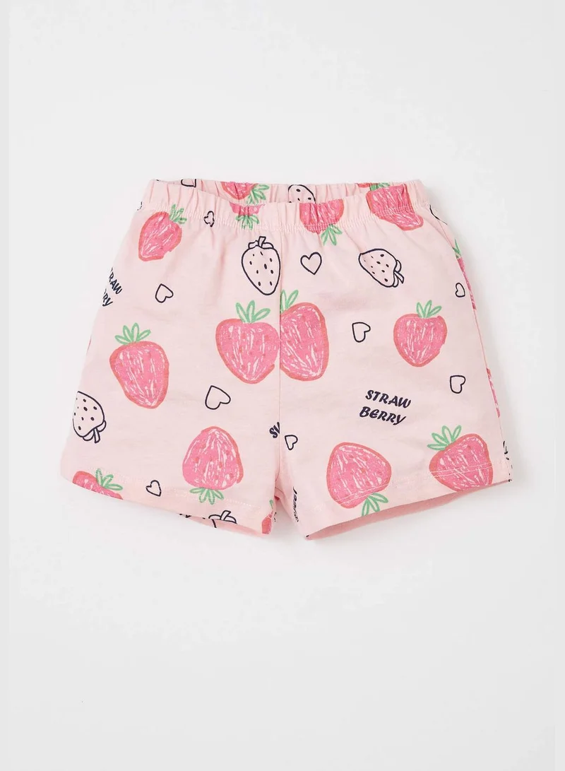 DeFacto Sleeveless Strawberry Print Pyjama Set