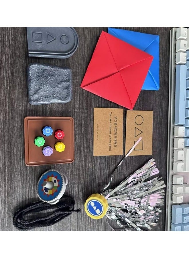 BUPY Korean Traditional Play Game, Korean Folk Game Set - Gong-gi, Biseokchigi, Jebi chagi, Paeng-y, DDAKJI Game Set, Family Travel Game (Set) - Image 3