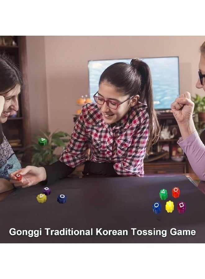 BUPY Korean Traditional Play Game, Korean Folk Game Set - Gong-gi, Biseokchigi, Jebi chagi, Paeng-y, DDAKJI Game Set, Family Travel Game (Set) - Image 5