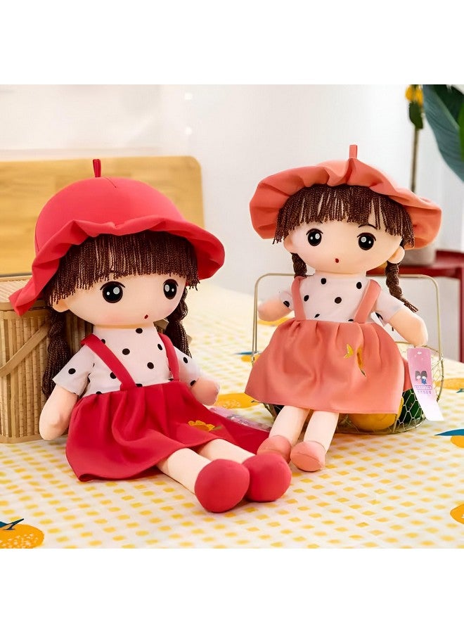 تيكلز دمية الأميرة تيكلز الناعمة مع قبعة محشوة من القطيفة للأطفال البنات (اللون: وردي، المقاس: 35 سم) - Image 2