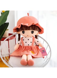 Tickles Tickles Princess Rag Soft Doll with Hat Stuffed Plush Toy for Kids Girls (Color: Pink Size: 35 cm)  - Image 1