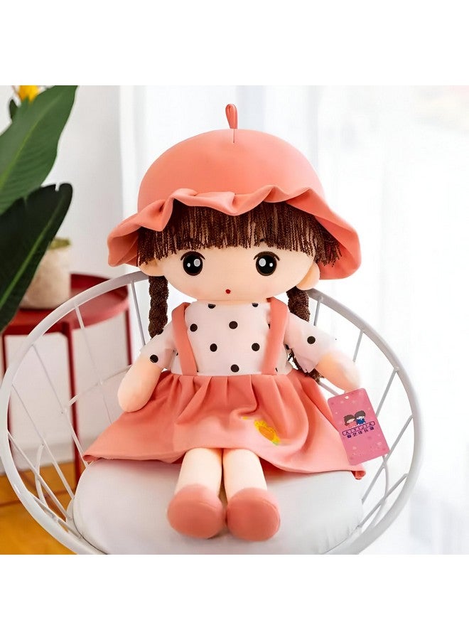 تيكلز دمية الأميرة تيكلز الناعمة مع قبعة محشوة من القطيفة للأطفال البنات (اللون: وردي، المقاس: 35 سم) - Image 1