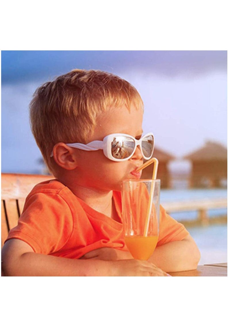Y&D - 200 Pack Flexible Plastic, Straws Extra Long Colorful, Disposable Drinking Straws, Individual Package Party Multicolored - Image 1