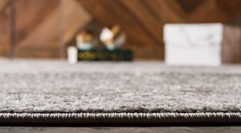 Unique Loom Trellis Frieze Collection Area Rug - Geometric (4' 1" x 6' 1", Light Gray/ Ivory) - Image 2