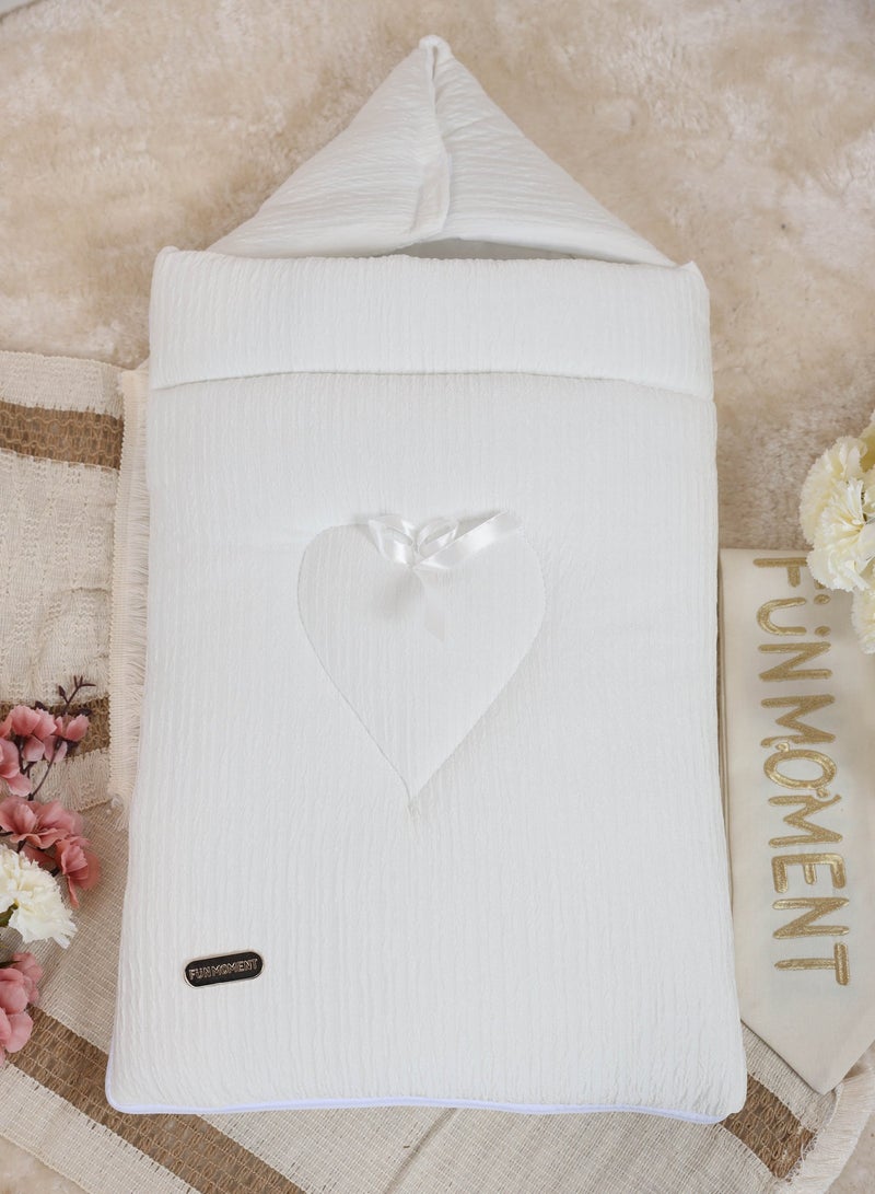 FUN MOMENT Baby Swaddle with Side Zipper for Newborns - Image 1