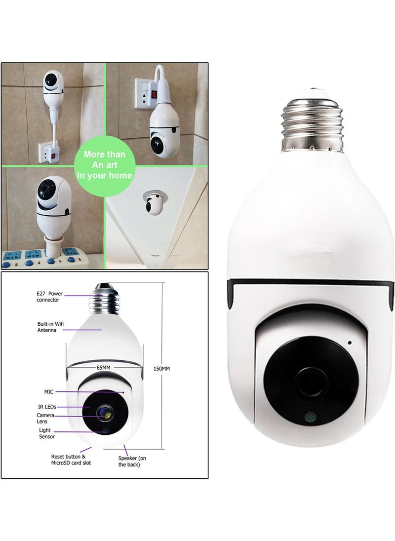 Smart Bulb Wifi Camera Home Surveillance IP Camera Night Vision Alarm (From Abroad) - pzsku/ZCAF29025FBC5F2C77414Z/45/_/1730722979/e8a42619-8b8b-487d-9065-33bd822b8ea2