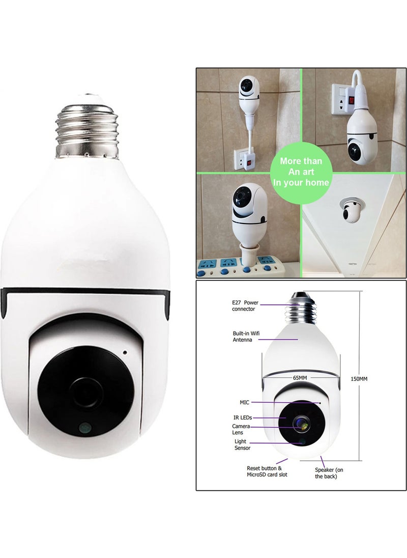 Smart Bulb Wifi Camera Home Surveillance IP Camera Night Vision Alarm (From Abroad) - pzsku/ZCAF29025FBC5F2C77414Z/45/_/1730722980/fea7fac8-6071-4944-af93-19c79e01ae37