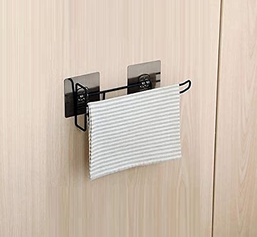 Greemito 3 in 1 Multi Functional Holder Wine Glass Rack Kitchen Rack Self Adhesive Wall Mounted Towel Holder Tissue Paper Rack Wine Glass Holder Pack of 2 - Image 1