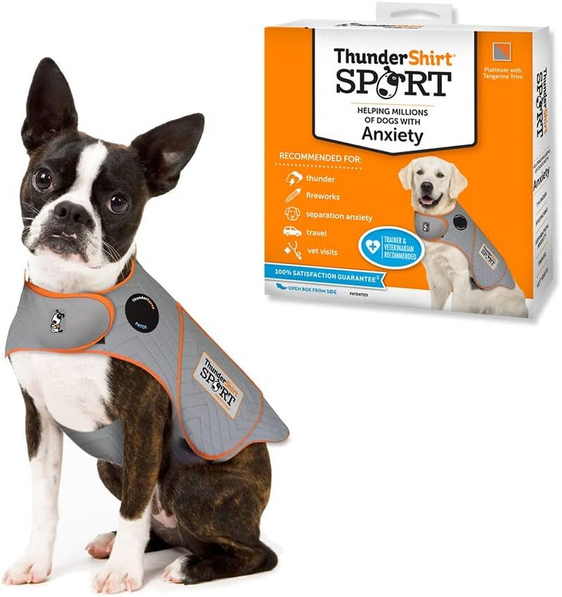 ThunderShirt for Dogs, X Small, Platinum Sport - Dog Anxiety Relief Calming Vest - Image 1